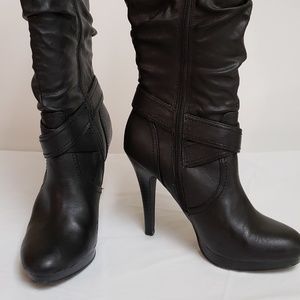 Style and Co Stileto Double Buckle Boots 7